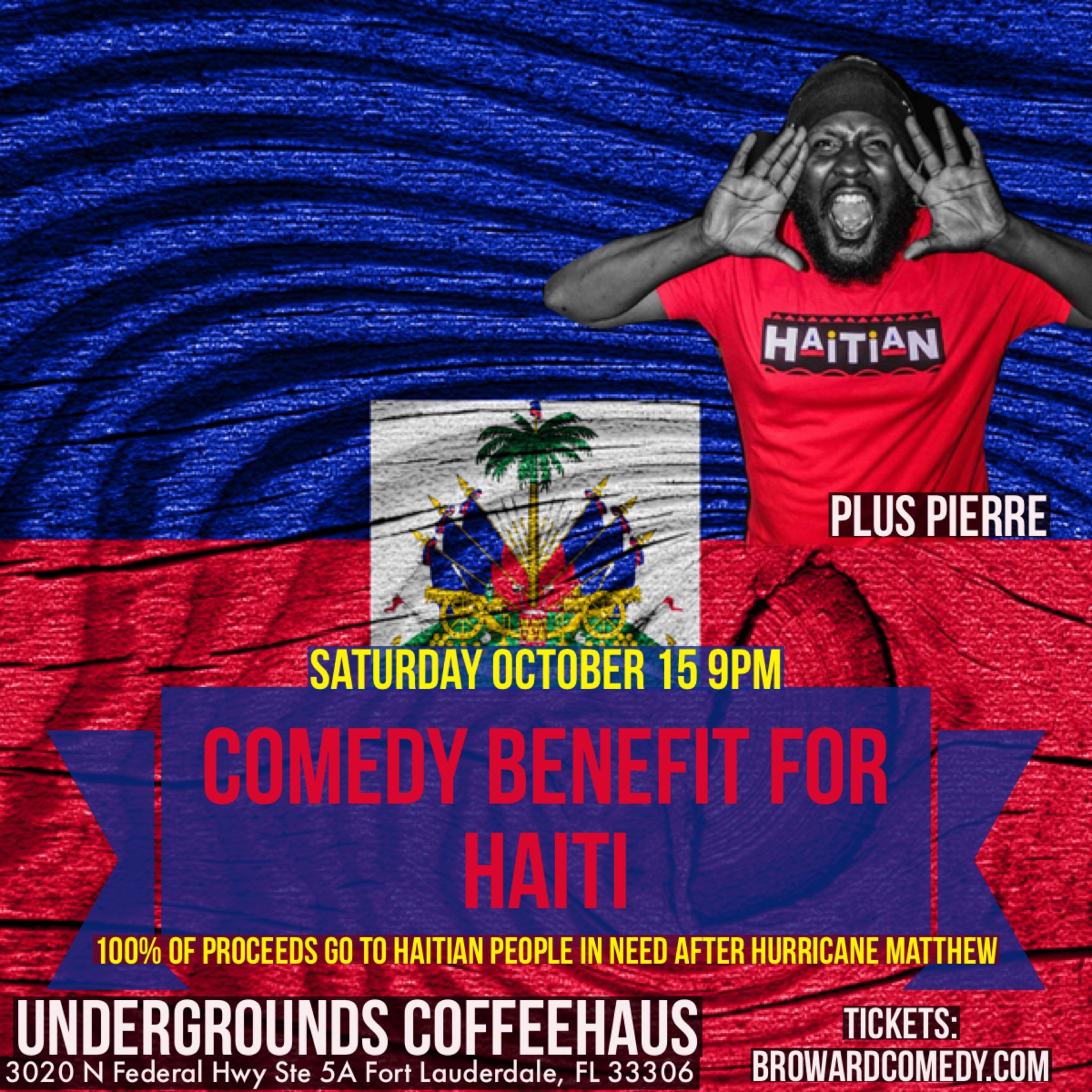 Comedy Benefit for Haiti with Plus Pierre.