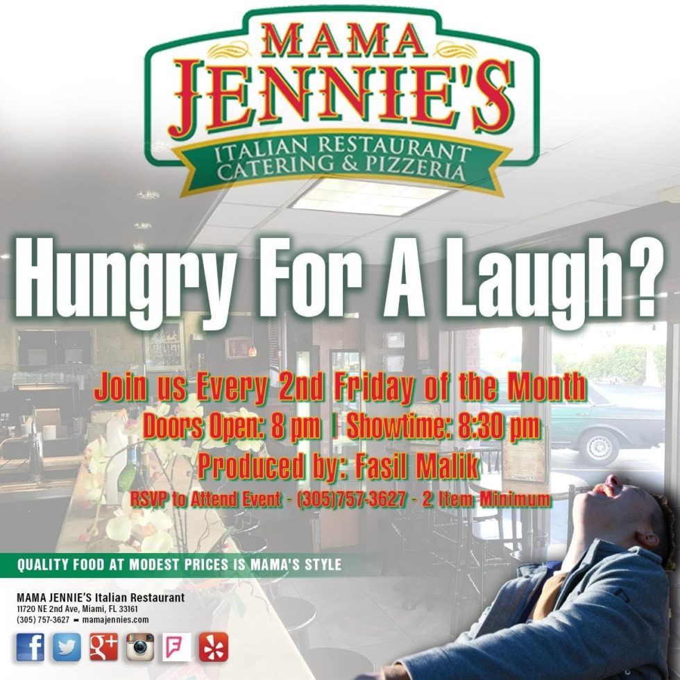 Comedy Night at Mama Jennie’s Italian Restaurant- Frank Del Pizzo