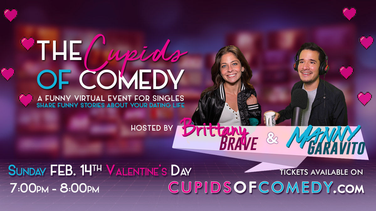 Valentines Day Virtual Comedy Show Cupids of Comedy